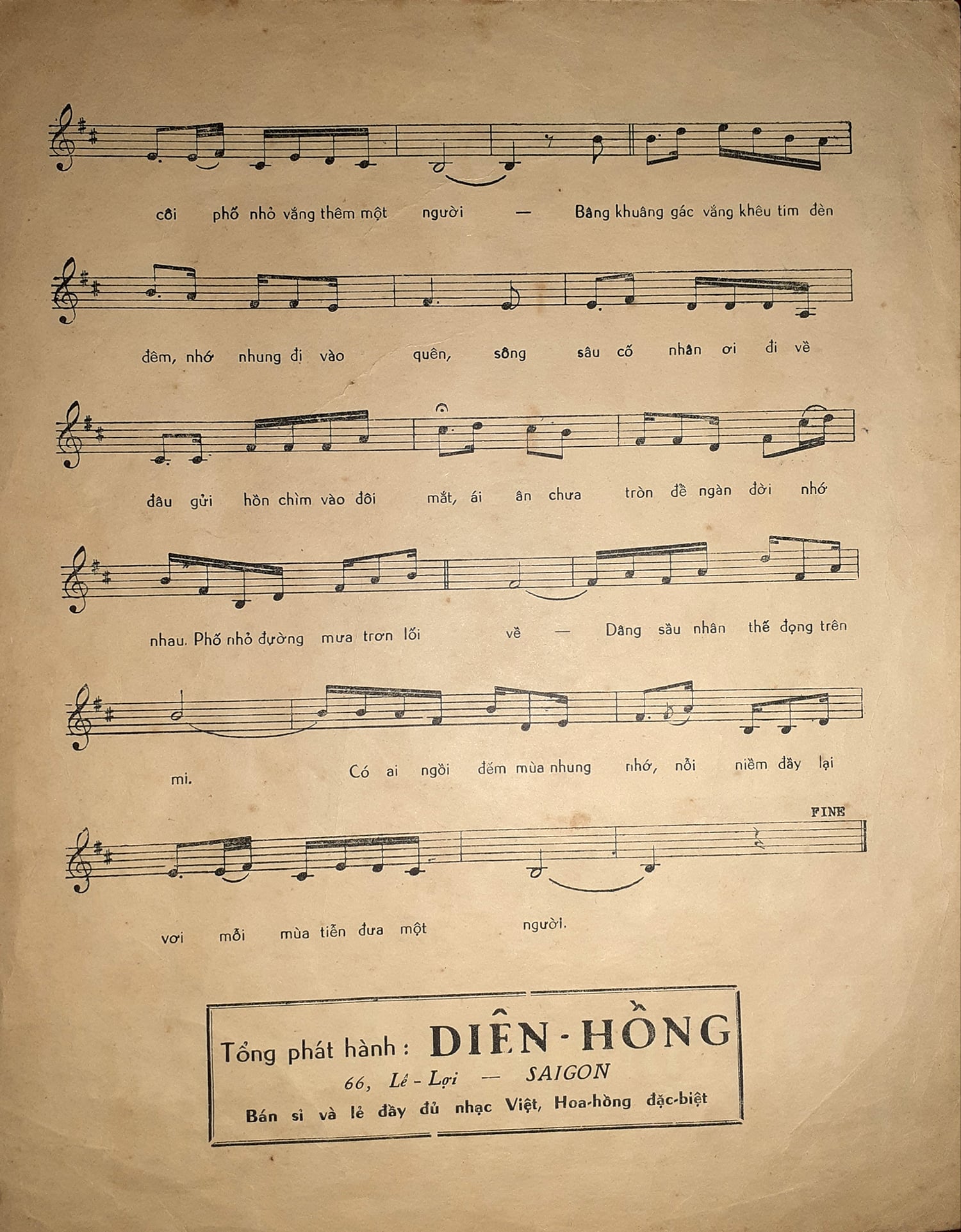 Sheet nhạc Nỗi buồn gác trọ - Trang 3