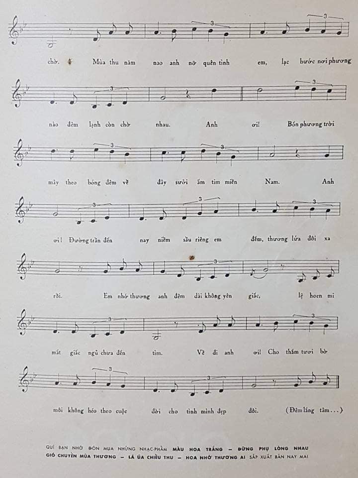 Sheet nhạc Nửa đêm đợi chờ - Trang 3