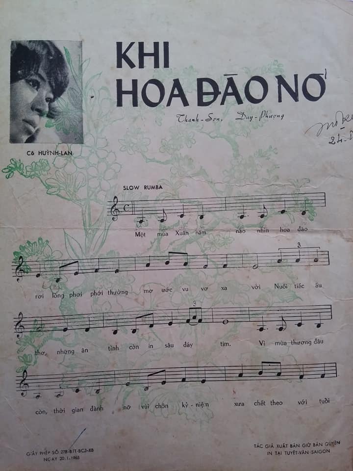 Sheet nhạc Khi hoa đào nở - Trang 2