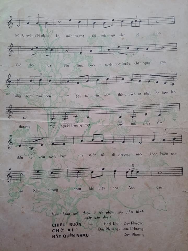 Sheet nhạc Khi hoa đào nở - Trang 3