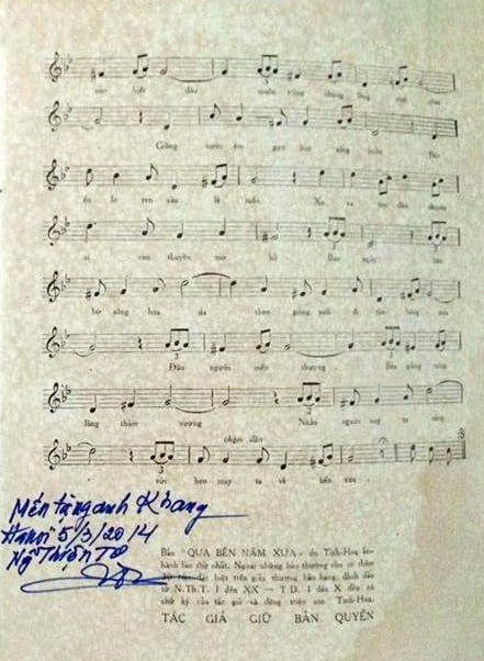 Sheet nhạc Qua bến năm xưa - Trang 2