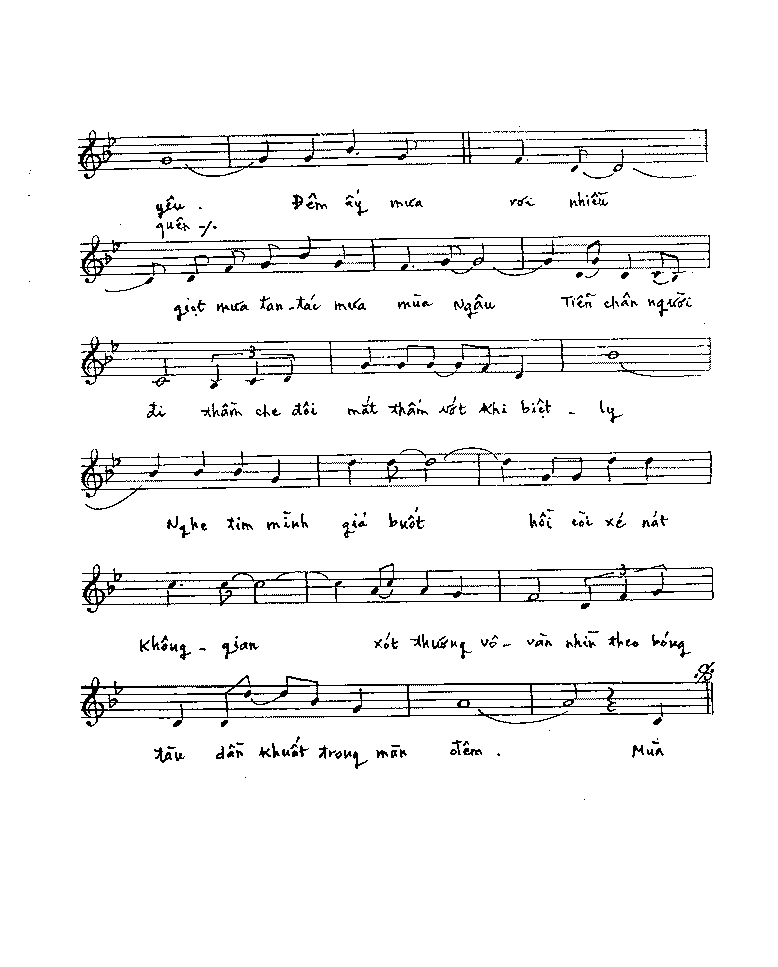 Sheet nhạc Sầu lẻ bóng - Trang 6