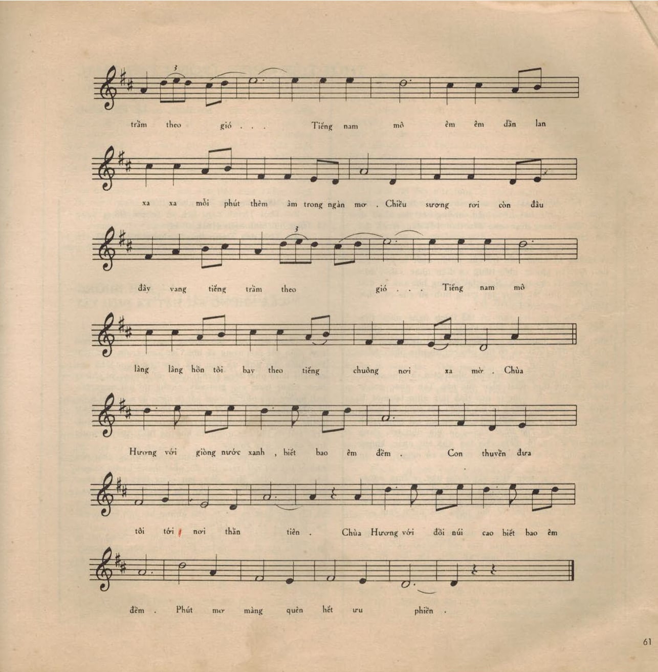 Sheet nhạc Chùa Hương - Trang 2