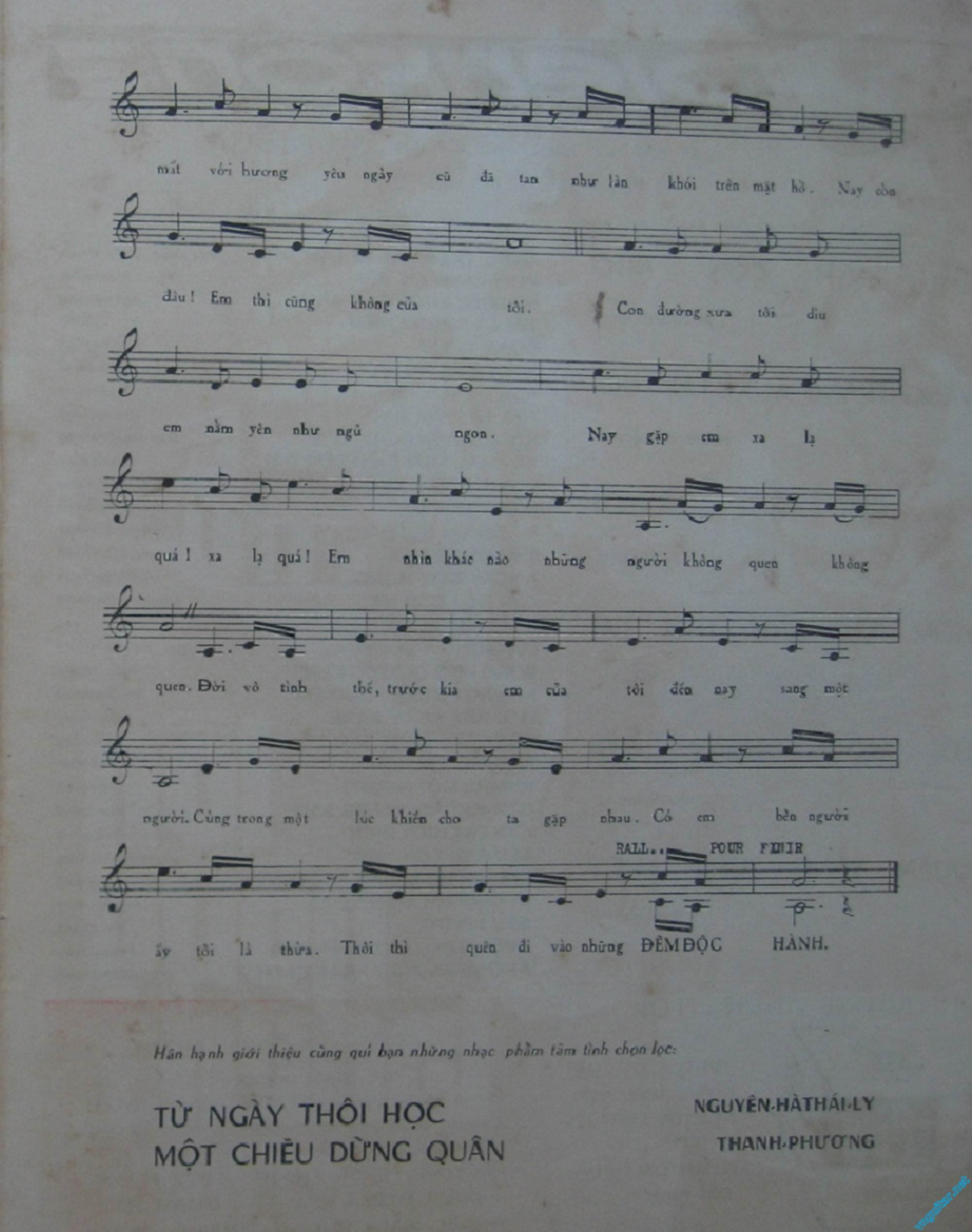 Sheet nhạc Nỗi buồn thứ hai - Trang 3