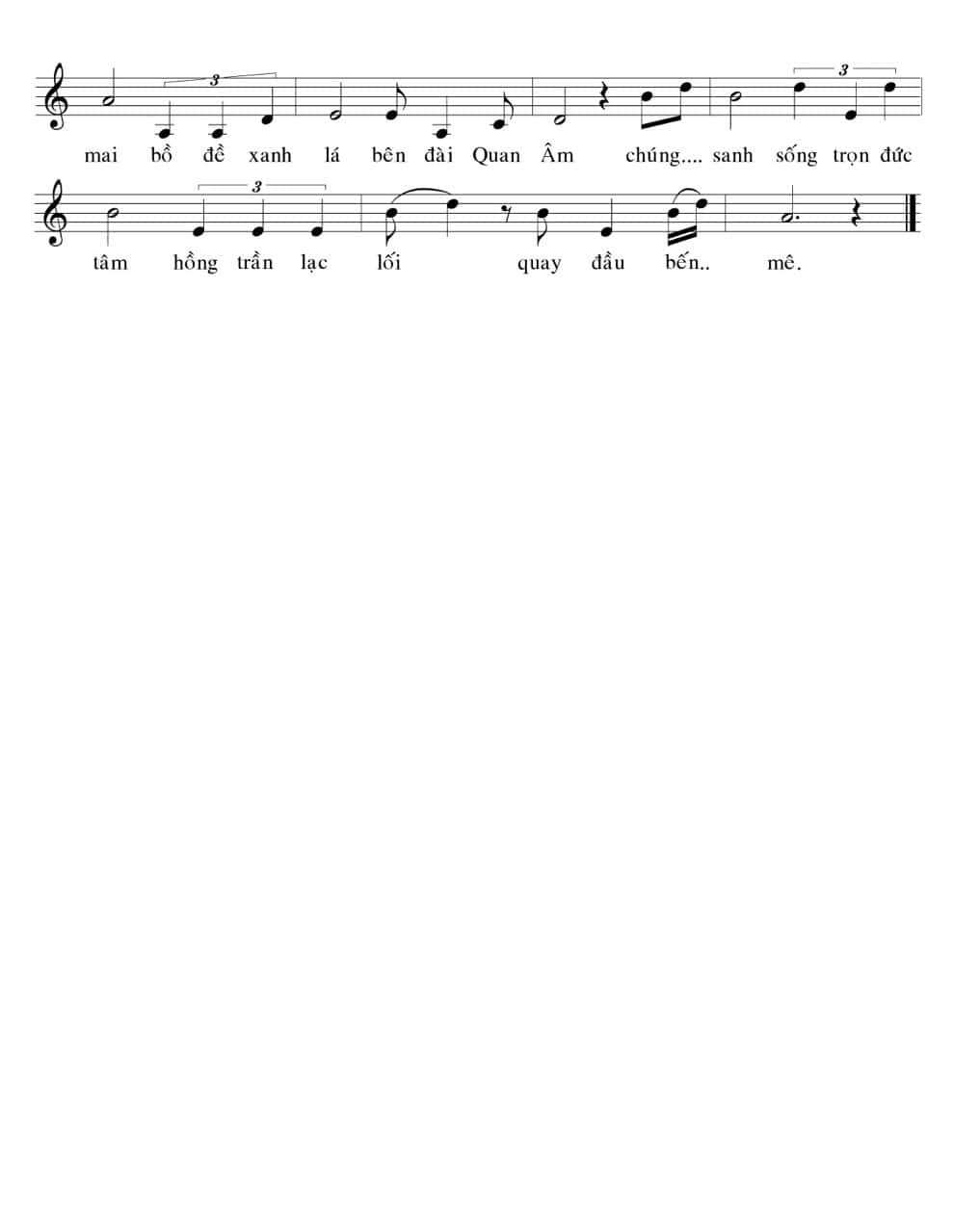 Sheet nhạc Nỗi lòng thầy tôi - Trang 2