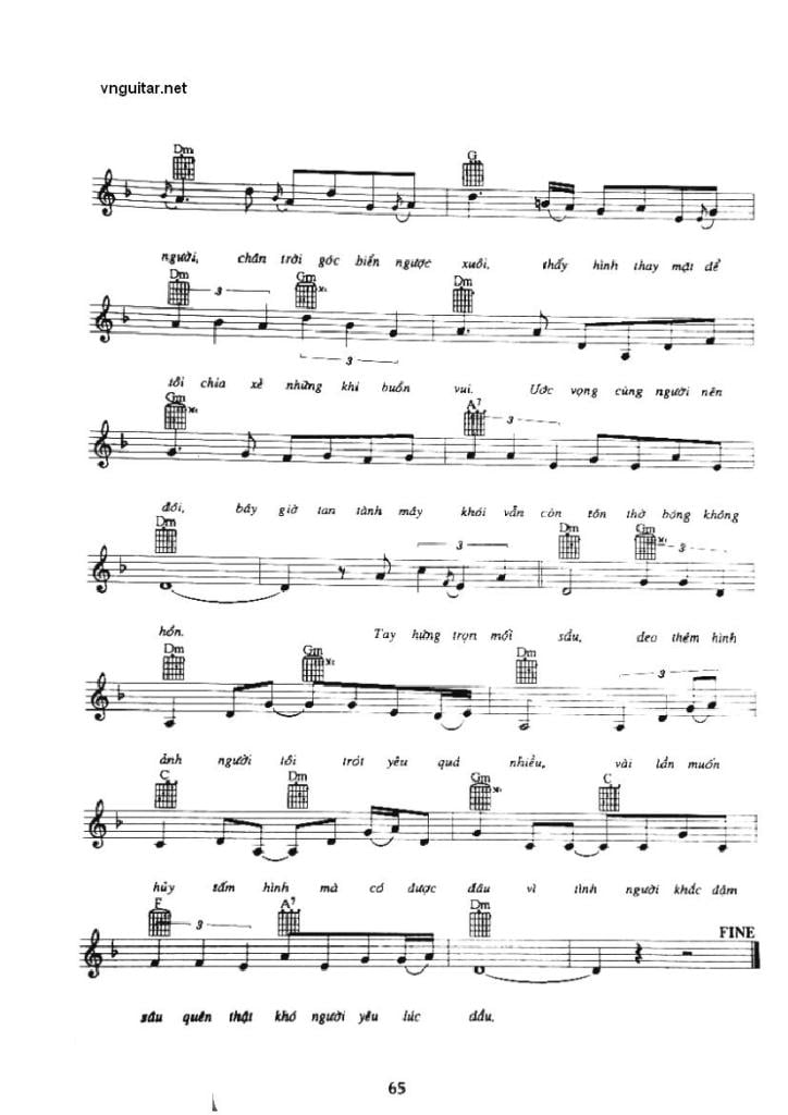 Sheet nhạc Tấm ảnh không hồn - Trang 5