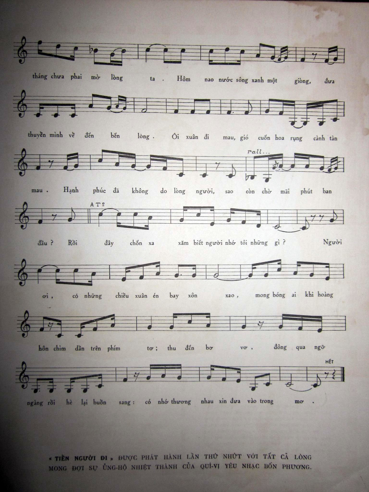 Sheet nhạc Tiễn người đi - Trang 3