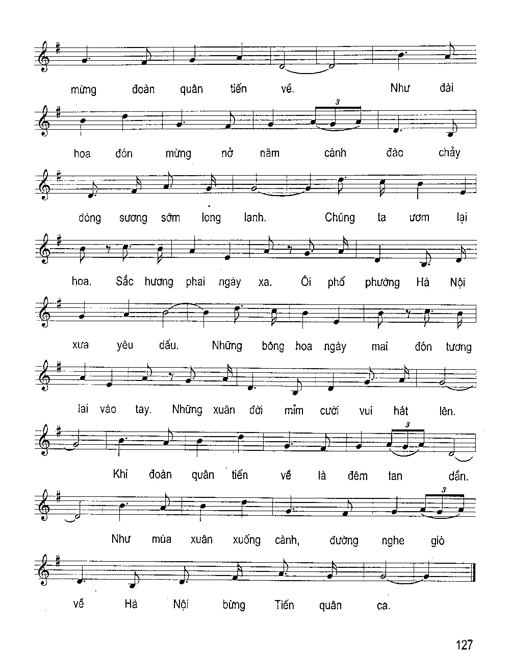Sheet nhạc Tiến về Hà Nội - Trang 2