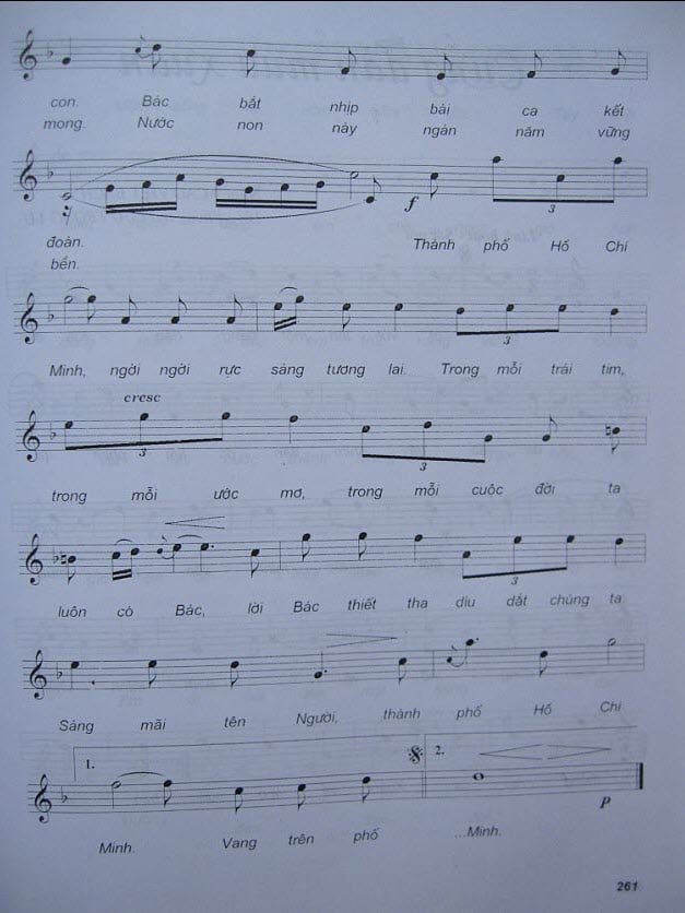Sheet nhạc Tiếng hát từ thành phố mang tên Người - Trang 2