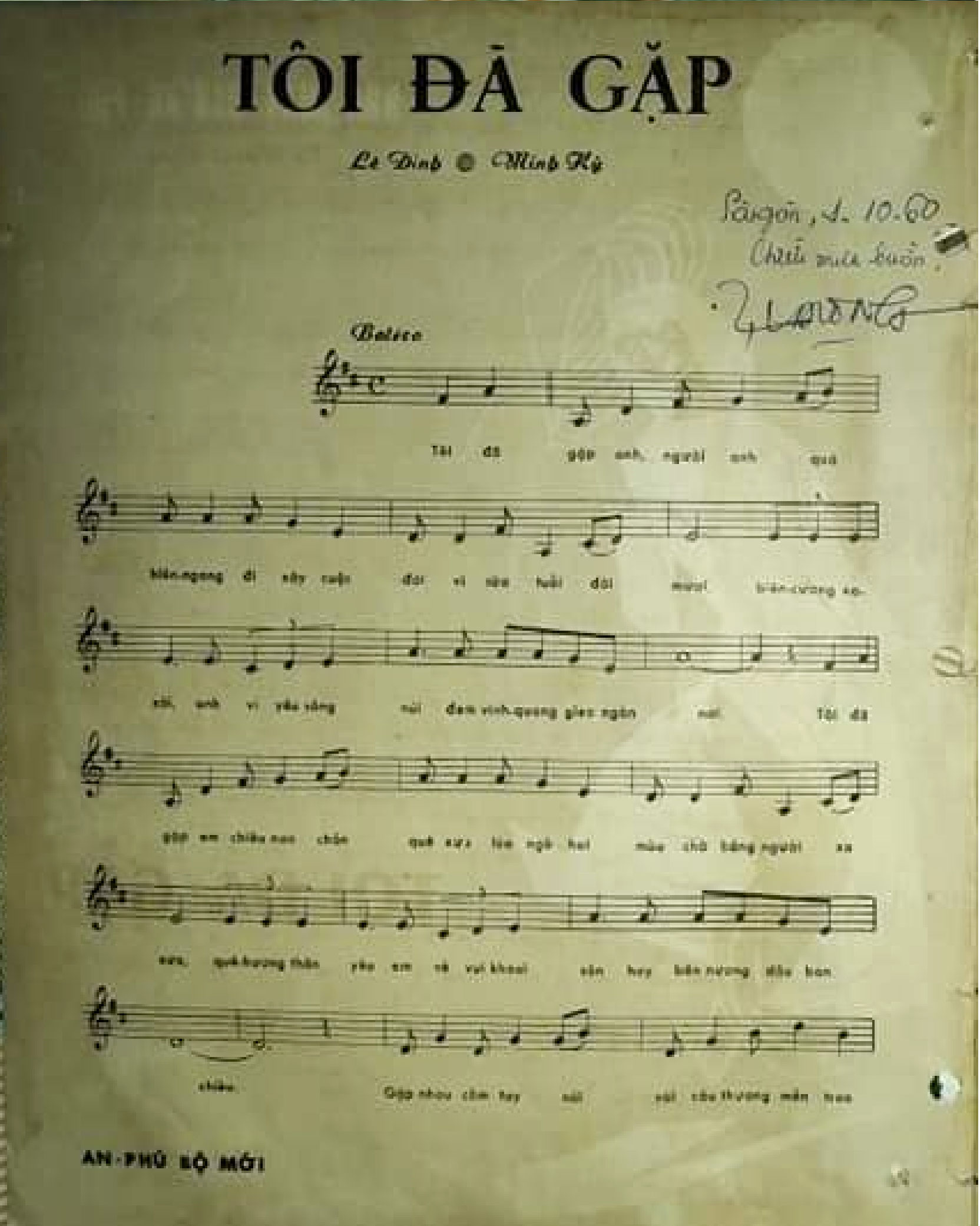 Sheet nhạc Tôi đã gặp - Trang 2