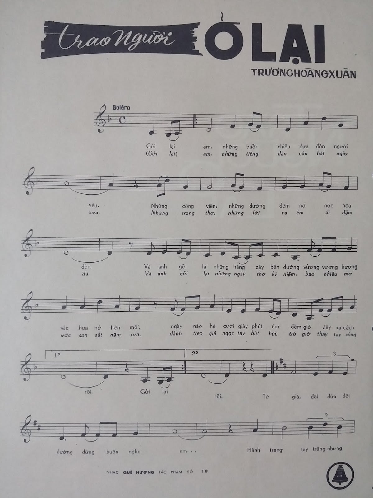 Sheet nhạc Trao người ở lại - Trang 2