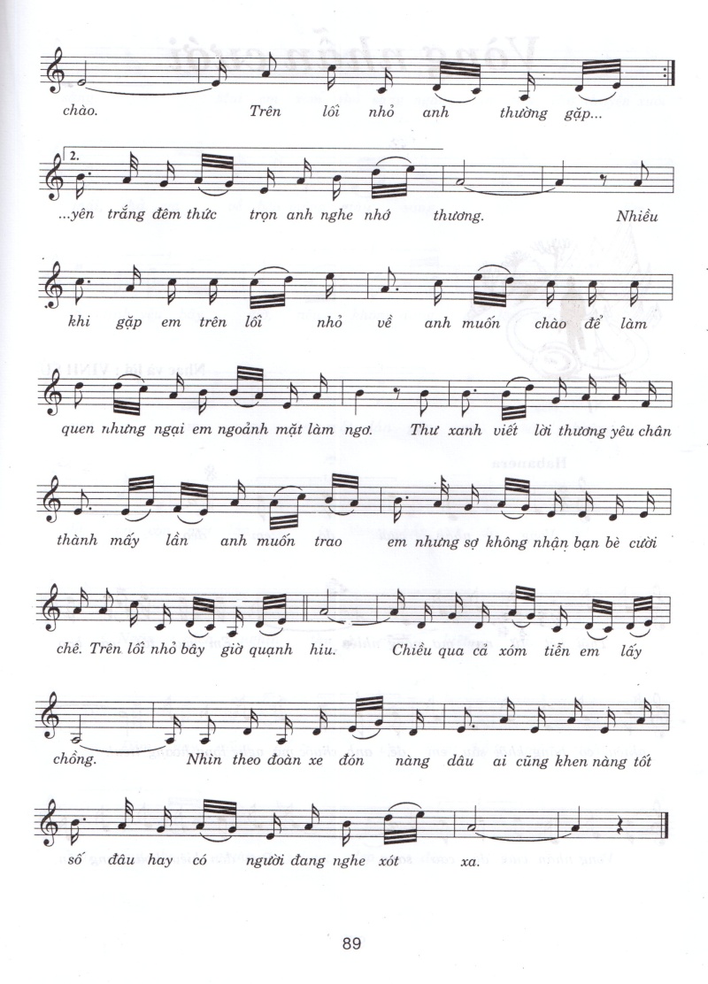 Sheet nhạc Ngõ hẻm gặp nhau - Trang 6
