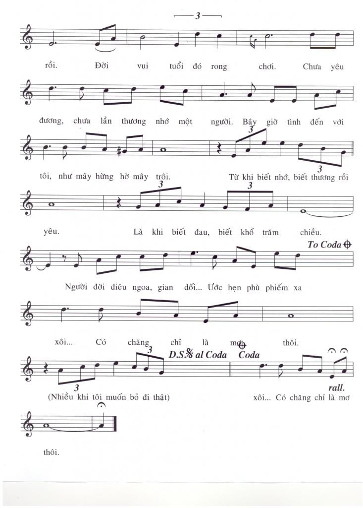 Sheet nhạc Trong tầm mắt đời - Trang 2