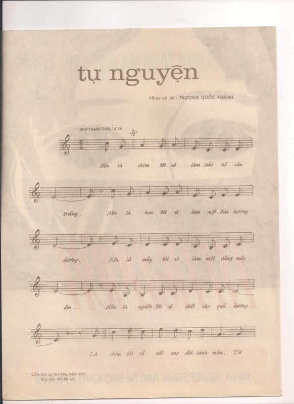Sheet nhạc Tự nguyện - Trang 3
