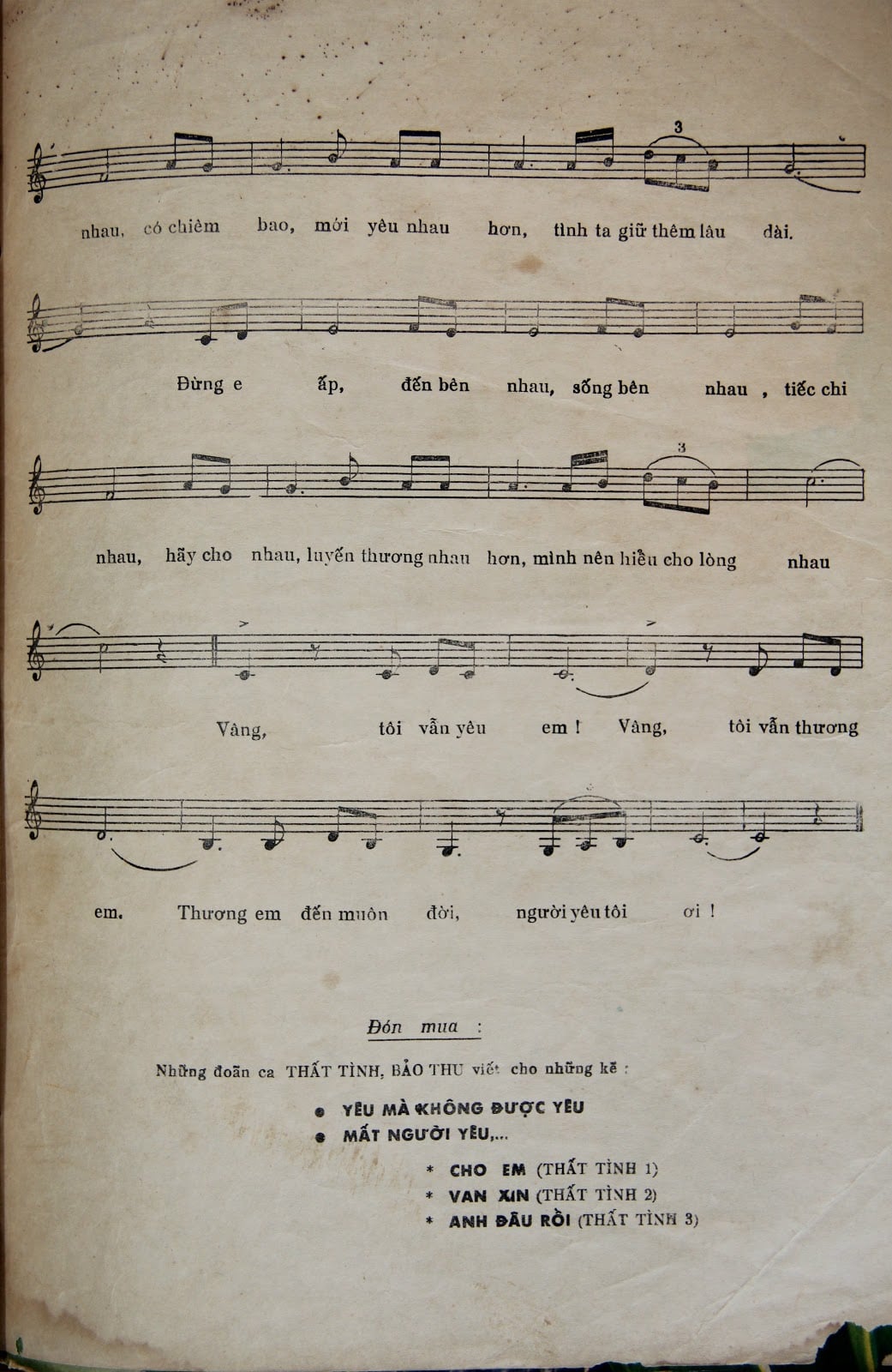 Sheet nhạc Vâng - Trang 3