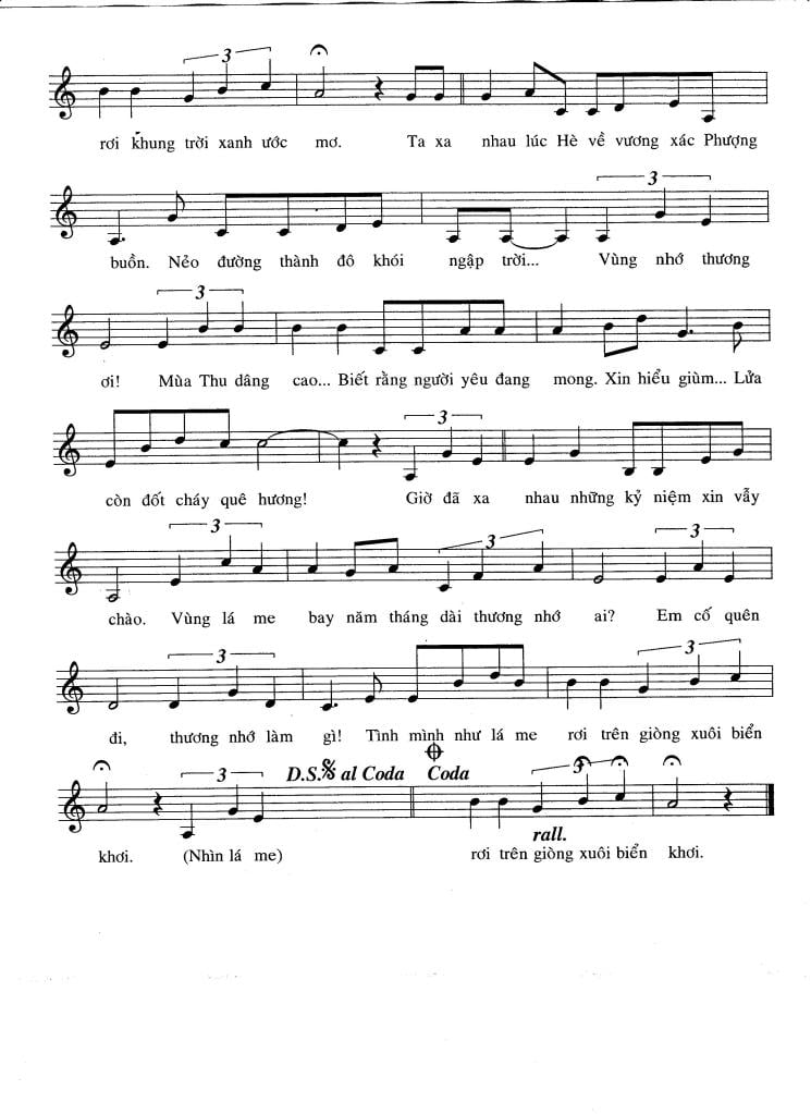 Sheet nhạc Vùng lá me bay - Trang 2