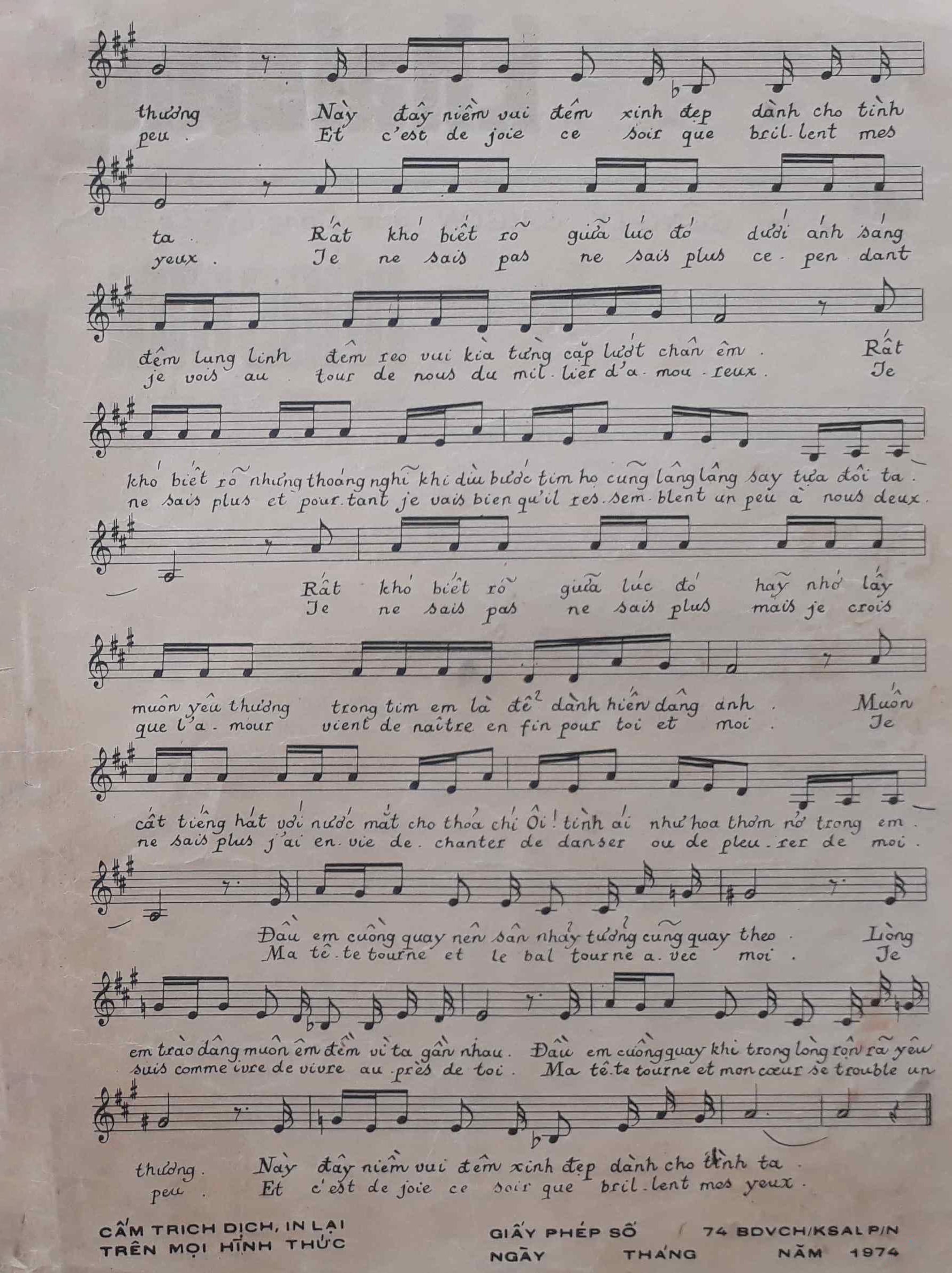 Sheet nhạc Em đâu hiểu gì (Je ne sais pas ne sais plus) - Trang 3