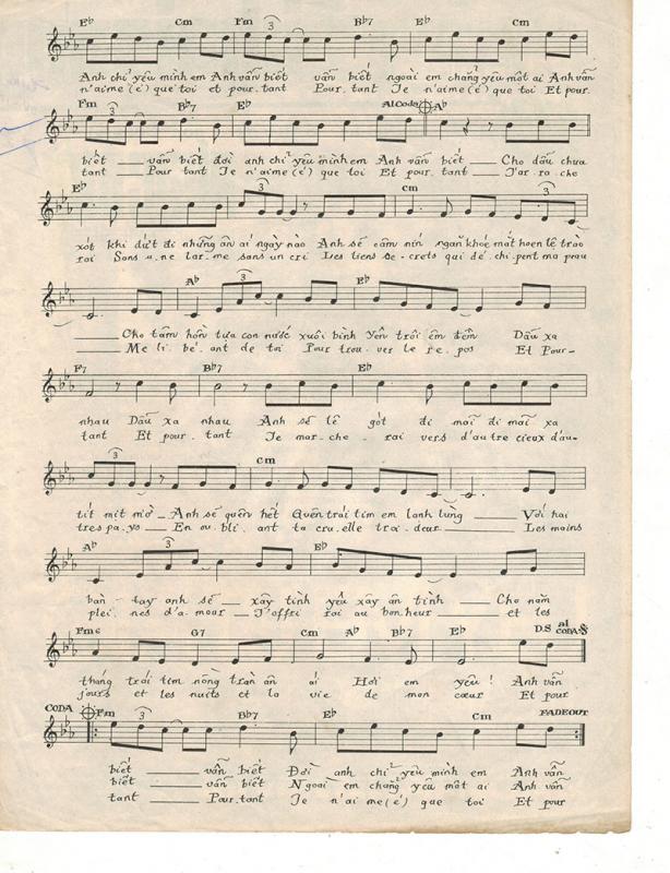 Sheet nhạc Anh vẫn biết (Et pourtant) - Trang 5