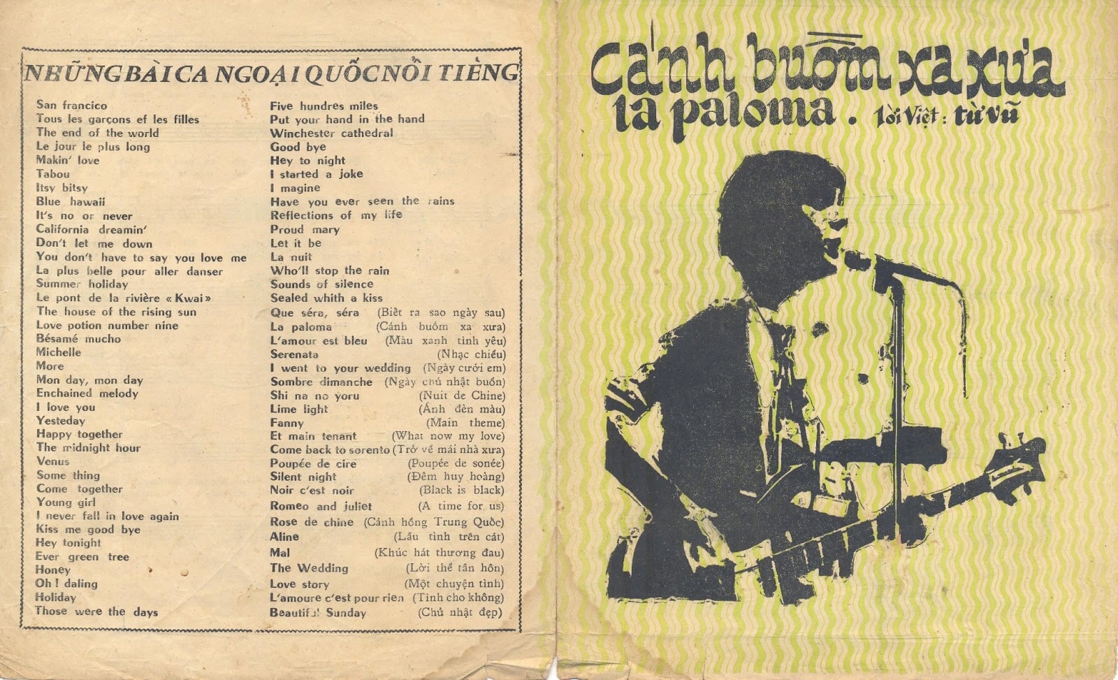 Sheet nhạc Cánh buồm xa xưa (La Paloma) - Trang 1