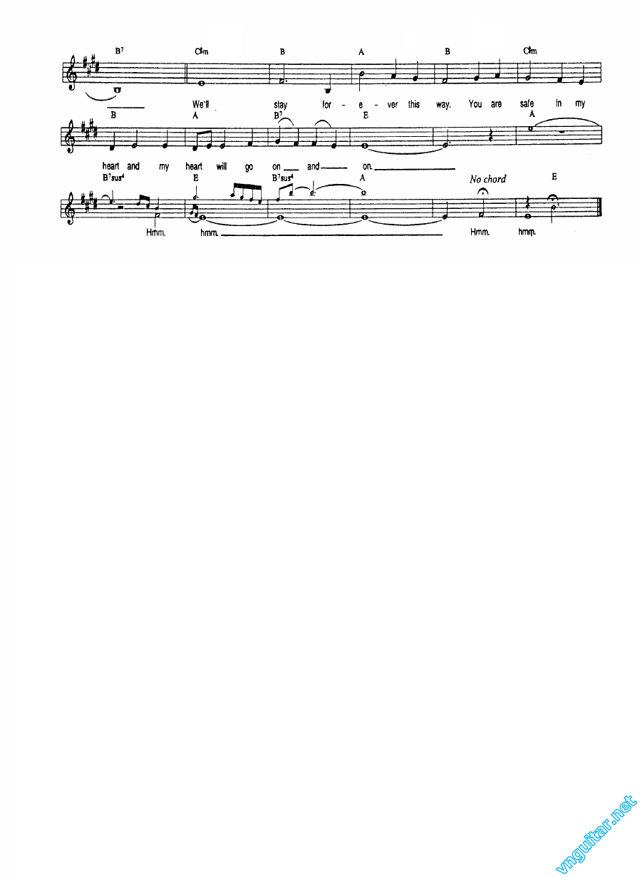 Sheet nhạc Trái tim luôn xao động (My heart will go on) - Trang 2