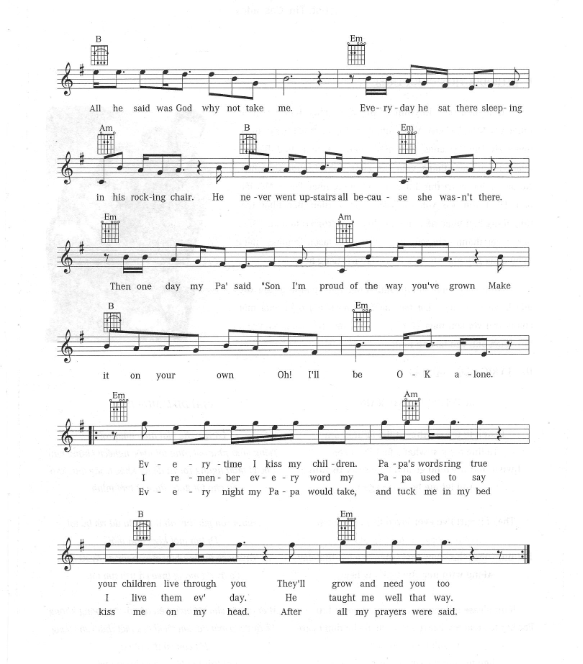 Sheet nhạc Papa - Trang 2