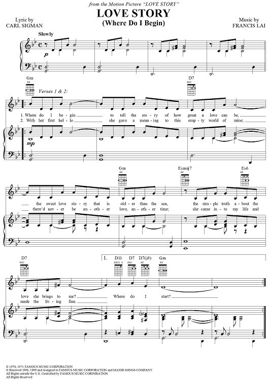Sheet nhạc Chuyện tình (Love Story) - Trang 5