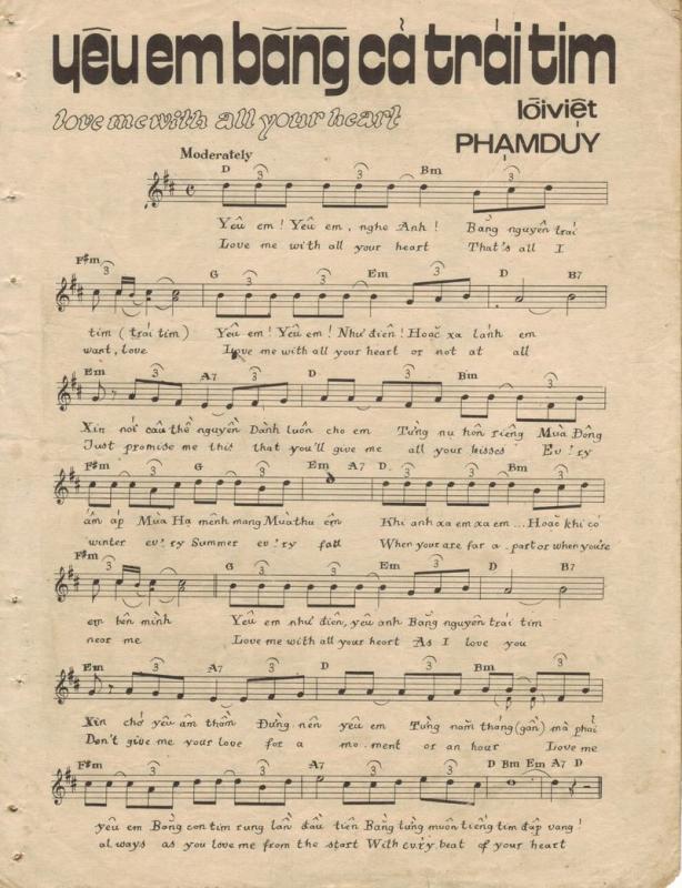 Sheet nhạc Yêu em bằng cả trái tim (Cuando calienta el sol - Love me with all of your heart) - Trang 3