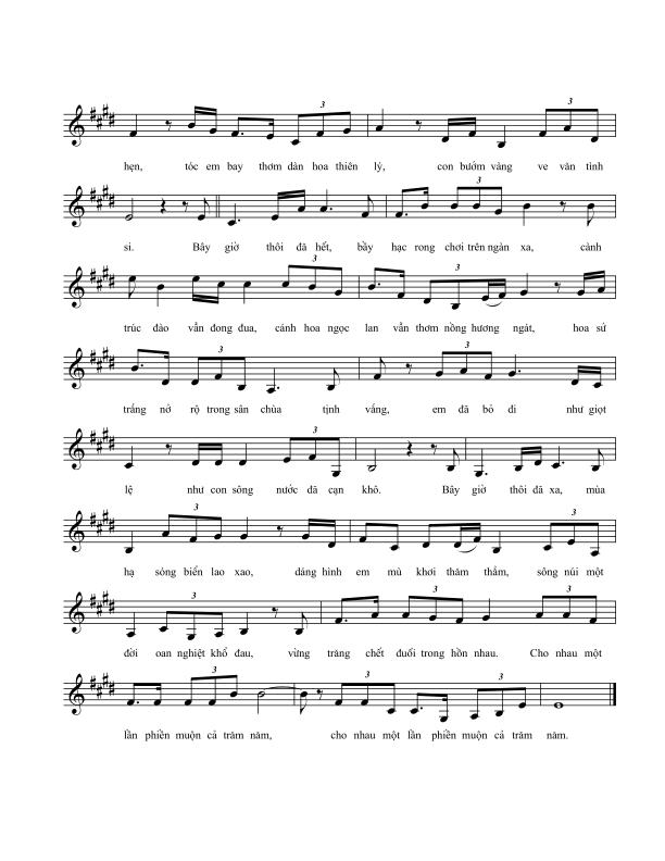 Sheet nhạc Bầy hạc rong chơi - Trang 2