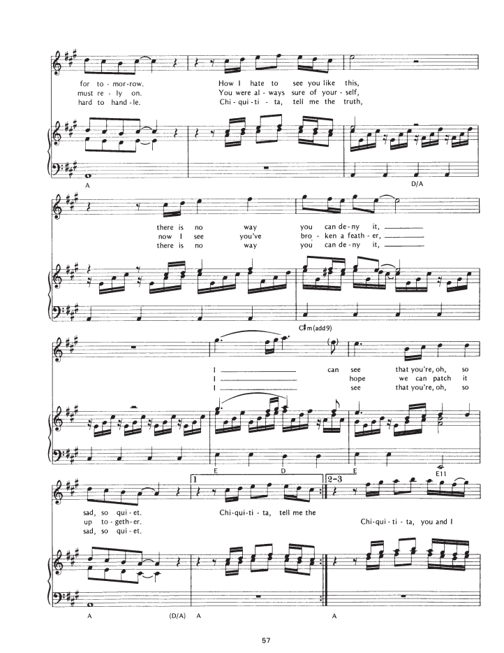 Sheet nhạc Chiquitita - Trang 2