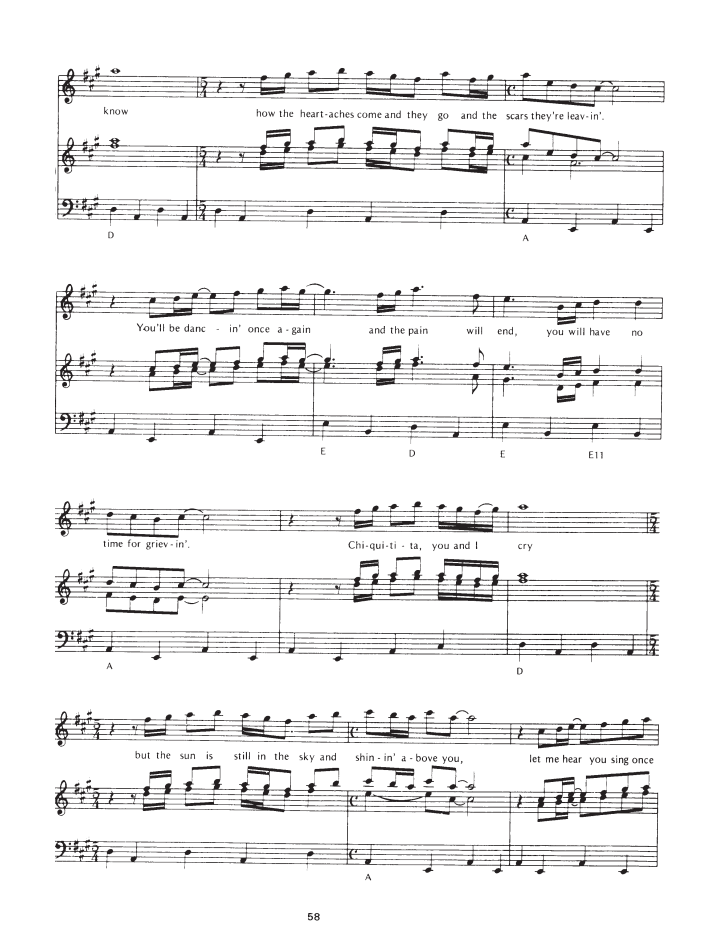 Sheet nhạc Chiquitita - Trang 3