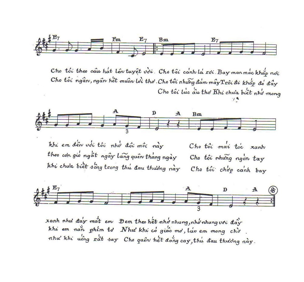 Sheet nhạc Cho quên thú đau thương (Main dans la main) - Trang 2