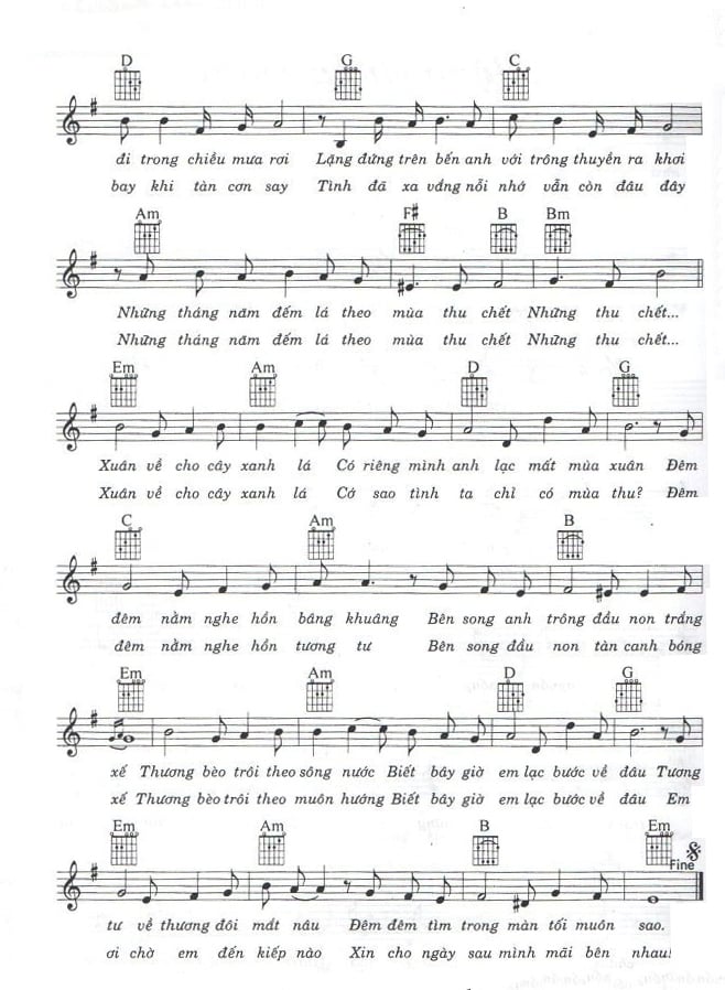Sheet nhạc Lạc mất mùa xuân (Le geant de papier) - Trang 2