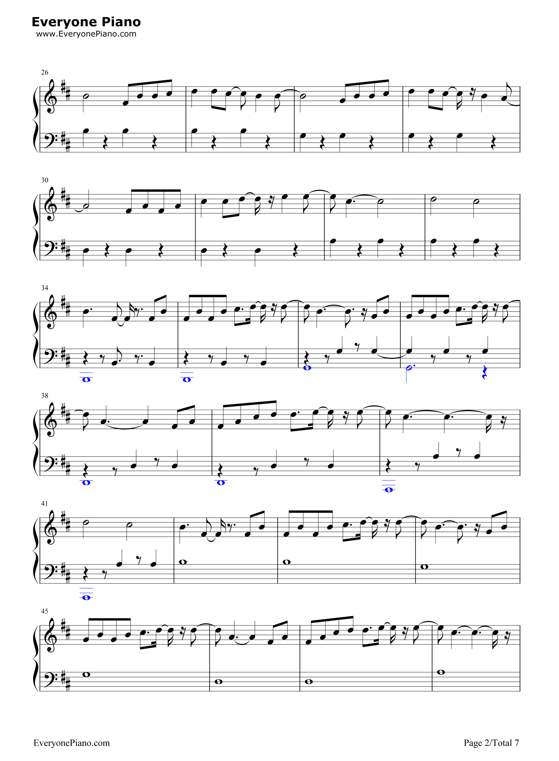 Sheet nhạc Despacito - Trang 2