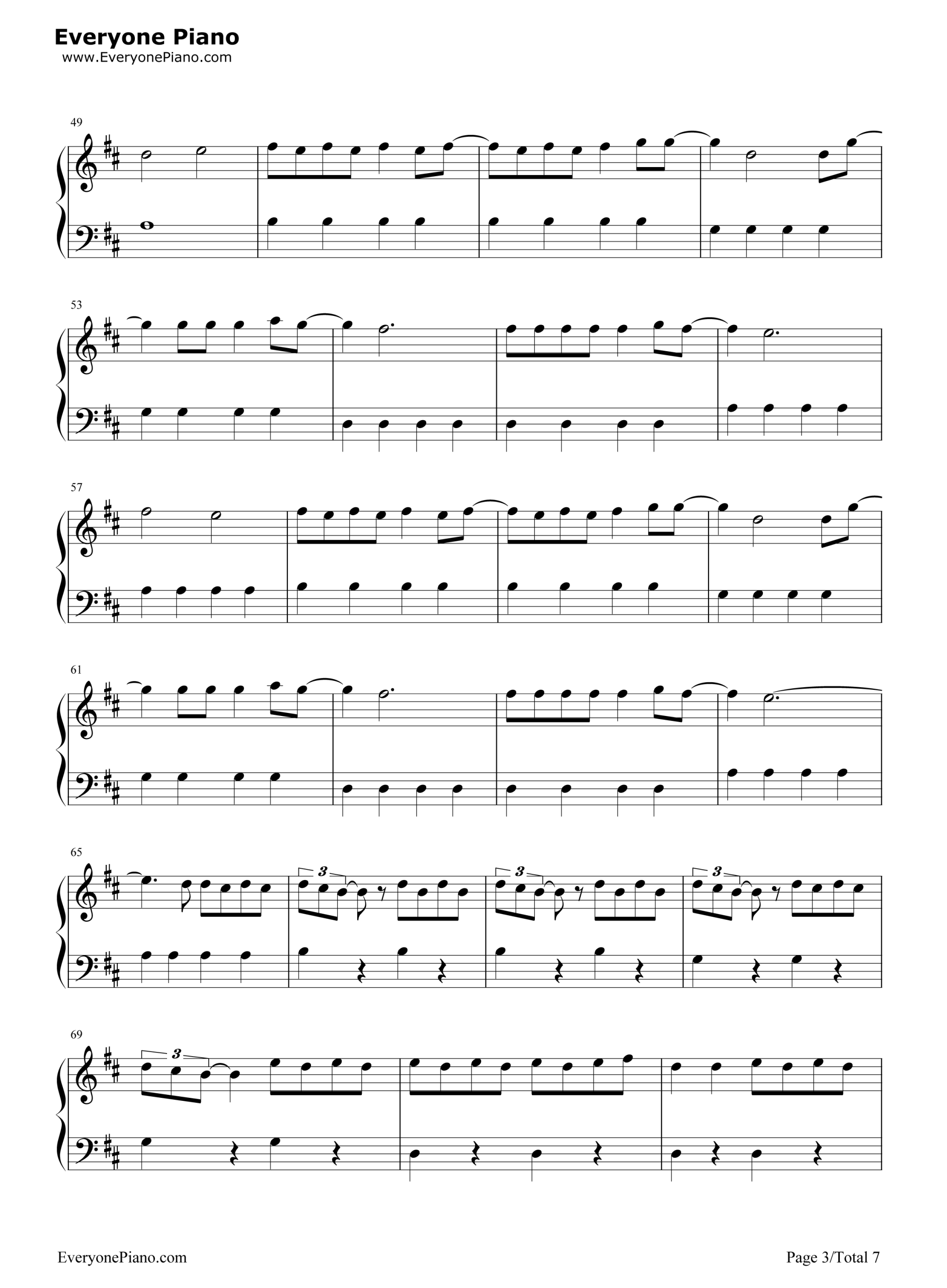 Sheet nhạc Despacito - Trang 3