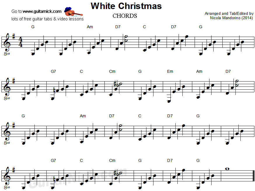 Sheet nhạc Giáng sinh tuyết trắng (White Christmas) - Trang 1