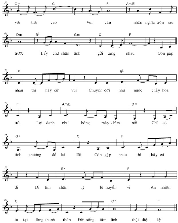 Sheet nhạc Còn gặp nhau - Trang 3
