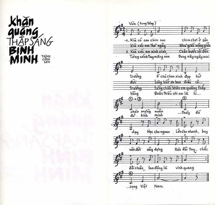 Sheet nhạc Khăn quàng thắp sáng bình minh - Trang 2